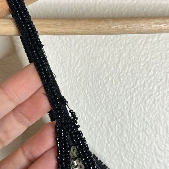 Mac Duggal EMBELLISHED FLORAL SEQUIN GOWN in black size 6 ladies 5400 style - Picture 12 of 14